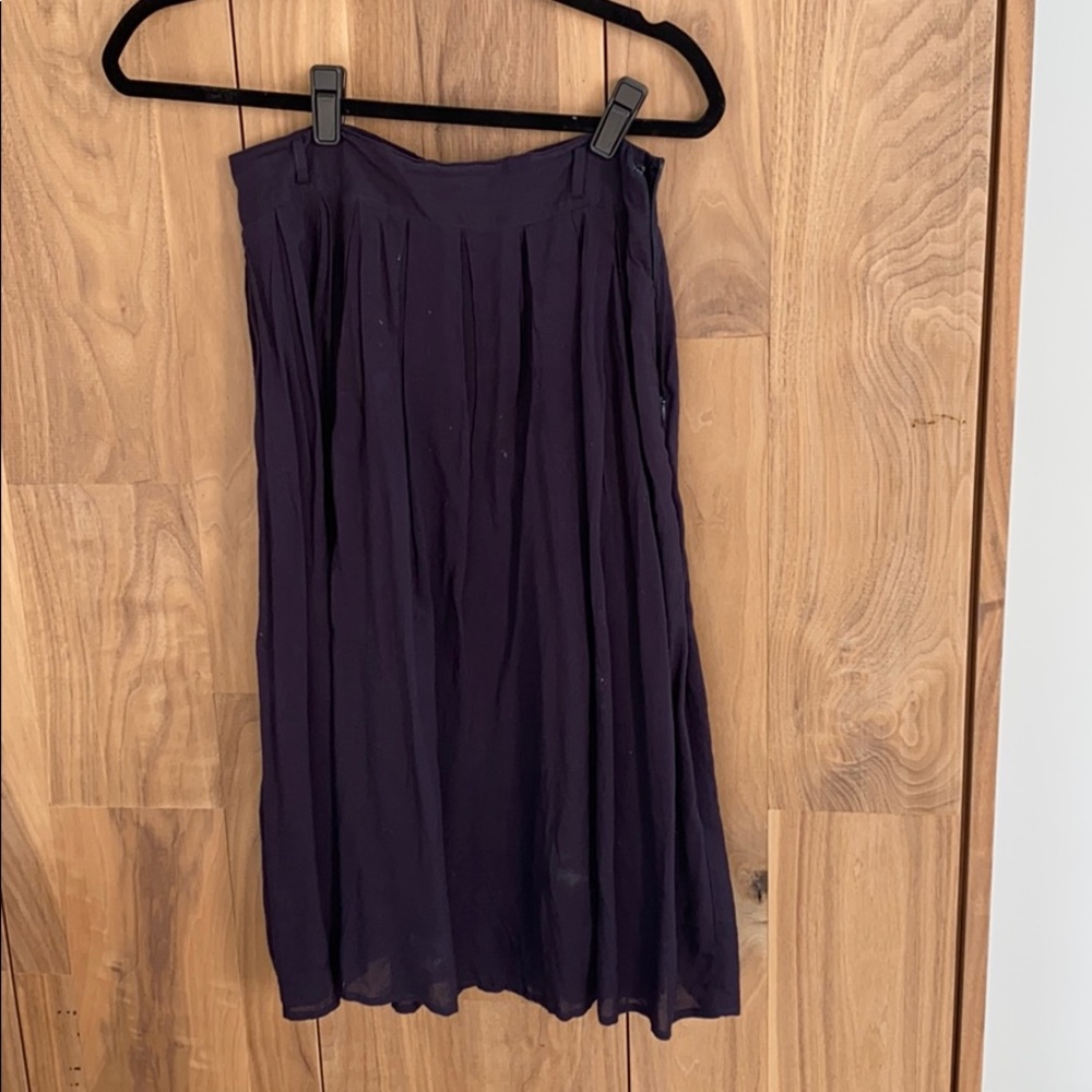 Navy blue a-line skirt